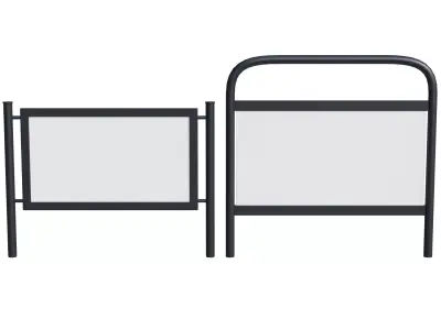 Tabletop sign holder 3D model