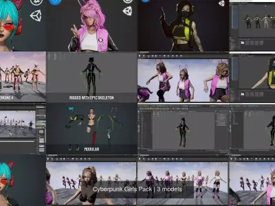 Cyberpunk Girls Pack