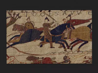 Bayeux Tapestry Low-poly 3D model