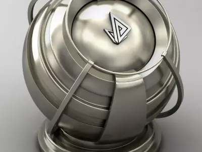 VRAY SHADER---METAL---Platinum Texture