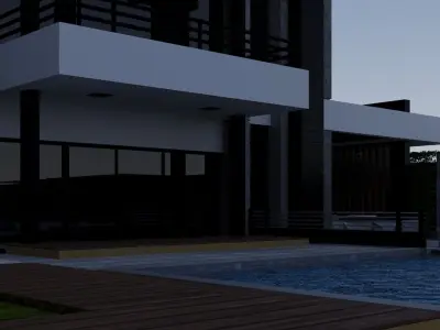 cottage 3D model buy