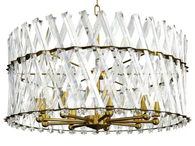 Durable Crystal Gold with Crystal Low-poly 3D model