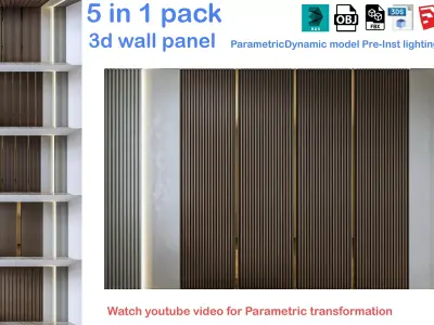 Decorative Wall Panel 3D wall panel 3d panel Free 3D model