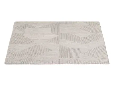 SETTAT HAND-KNOTTED WOOL RUG 3D model