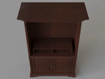 Old Entertainment Media Console 3D model