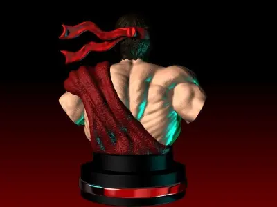 RYU BUST STREET FIGHTER 3D print model