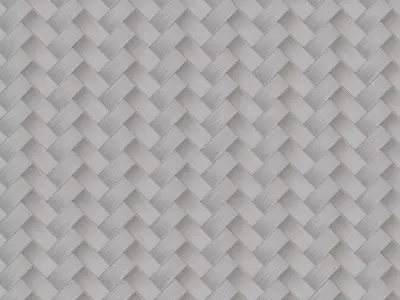 White Herringbone Woven Bamboo Texture