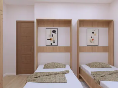 Bedroom Interior Designs Low-poly 3D model