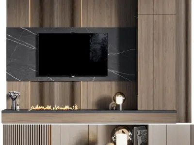 Tv Wall 69 3D model