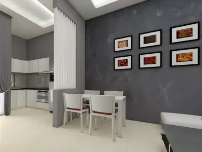 Link house 2 story 3D model