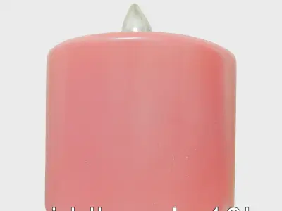 Cozy Ambient Candle with Flickering Flame Texture