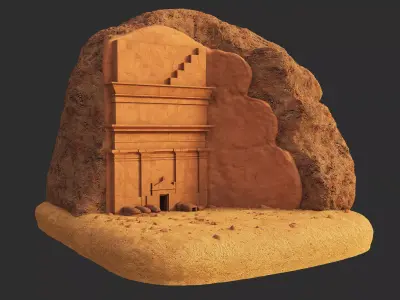 Qasr al Farid 3D model