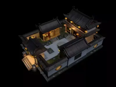 courtyard  3D model