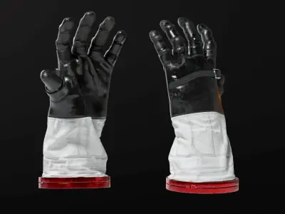 SPACESUIT NASA APOLLO 11 GLOVES 3D model