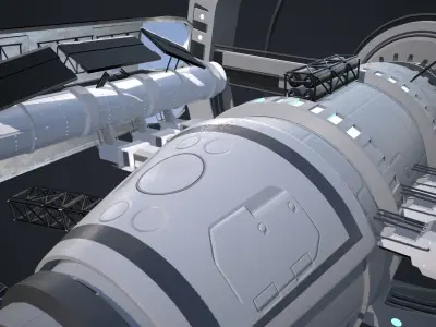 Scifi Spaceship 3D model