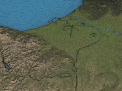 Sapporo Low-poly 3D model