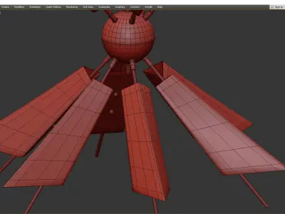 COOPER TWO TIER CHANDELIER Low-poly 3D model