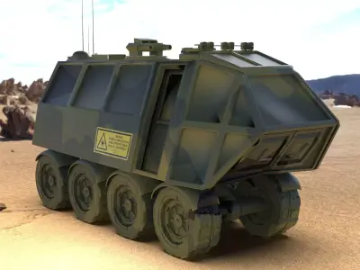 sci-fi vehicle 3D model