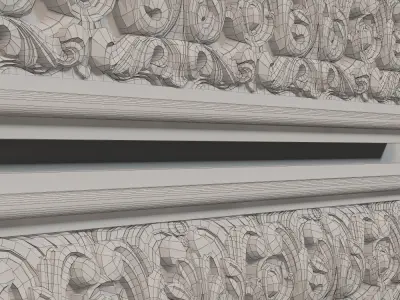 3D Jumbo Collection model antique ornate door 3D model