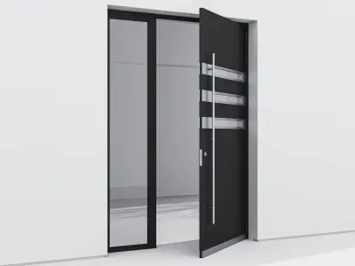 Aluminium door 115 3D model