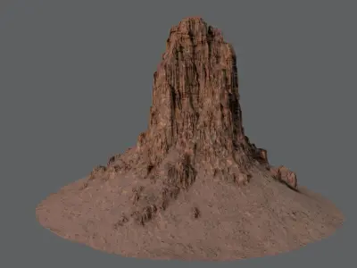 CANYON HILL 2 Game Ready Low-poly 3D model