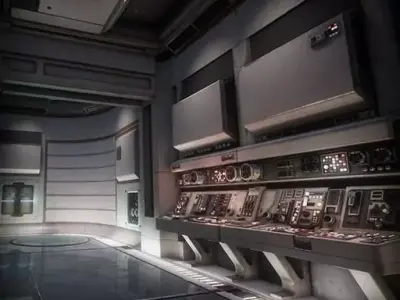 Sci Fi Interior Asset Pack 1 Low-poly 3D model