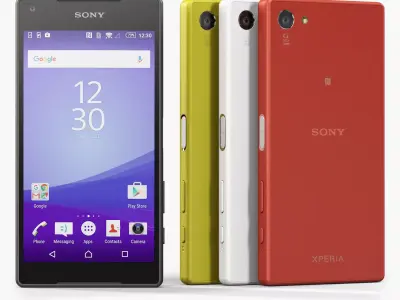 Sony Xperia Z5 Compact Low-poly 3D model