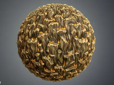 Stylized Rock Vol 27 - Hand Painted Texture Texture