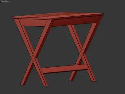 Writex Desk Black 3D model