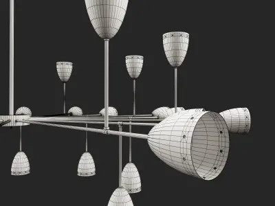 Branching Chandelier 3D model
