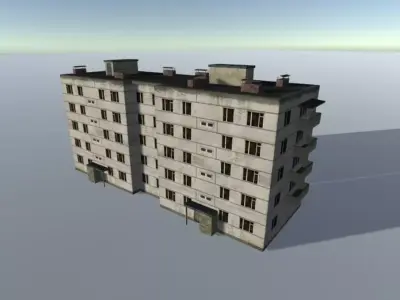 Mobile Buildings Pack  - 17 in 1 Free low-poly 3D model