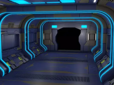 Sci Fi Corridor Room 3D model