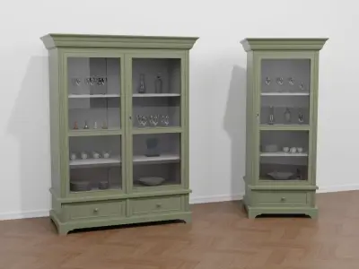 Vintage cabinets 3D model
