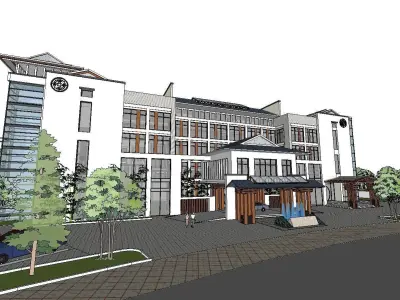 vacation spot-Resort-Fashion Leisure Hotel-0105 3D model