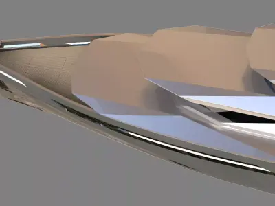 MEGA YACHT EXTERIOR CONCEPT DESIGN 3D model