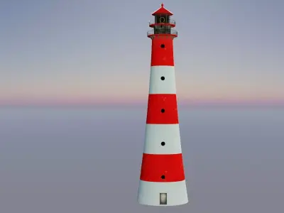 Lighthouse 3D model PBR materials 4K Low-poly 3D model