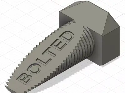 Bolted Door Stop 3D print model