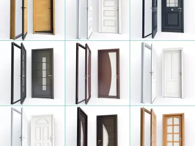 Modern Doors Collection 3D model