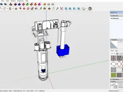 numatic pump mechanical of a canceled tank 3D model