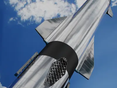 SpaceX Starship Crew Cargo and Tanker version 3D model