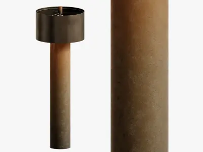 Global Views Tortoise Drum Floor Lamp 3D model