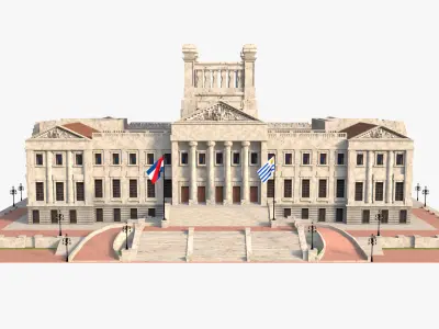Palace of Uruguay 3D model