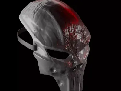 Punisher style mask  Free 3D print model