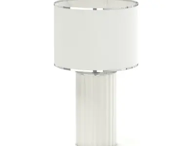 Beige Table Lamp 3D Model 3D model