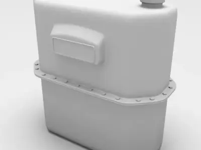 Gas Meter Angular 3D model