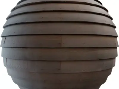 Cedar Clapboard Siding PBR Texture 4K Texture