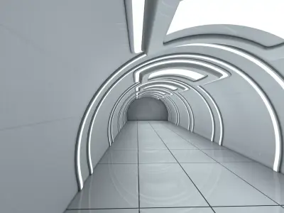 Corridor Interior 3D model buy