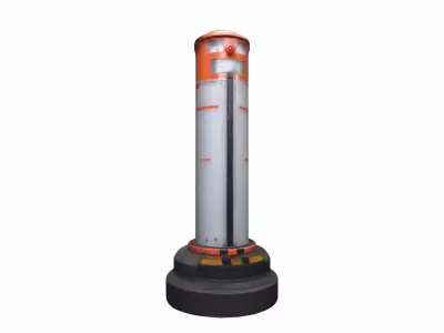  3d High Render Model Delineator Post Barrier Isolated On 3D model