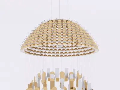 Quasar Todo Suspended chandelier 3D model