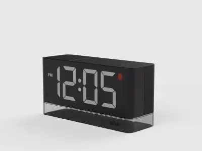 BC27 BRAUN LED DIGITAL ALARM CLOCK 3D model